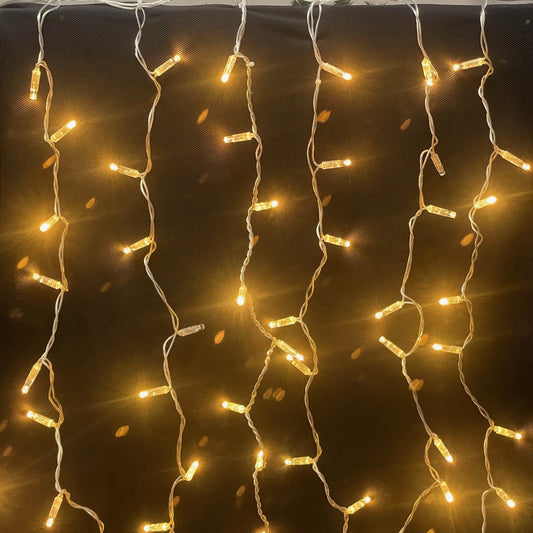 1m Drop Drape Light - Warm-White LEDs 10% Twinkling - 1pc (230v)