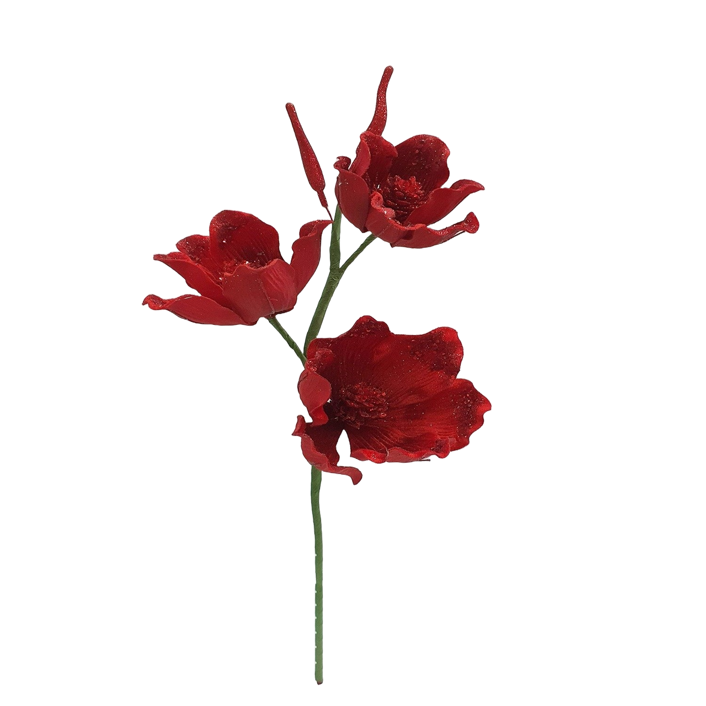 Red Small Flower Pick - Pack of 10