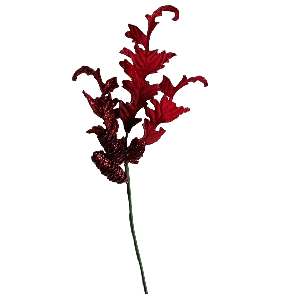 Red Acanthus Leaf - Pack of 10