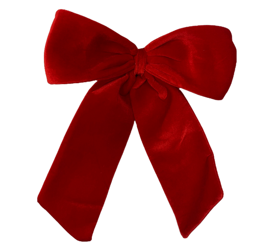 Small Size Velvet Bow - 40cm x 50cm - Red