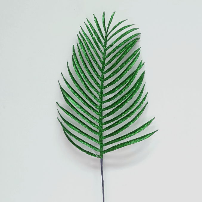 14Inch Green Palm Leaf - Pack of 10