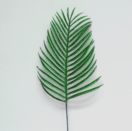 14Inch Green Palm Leaf - Pack of 10