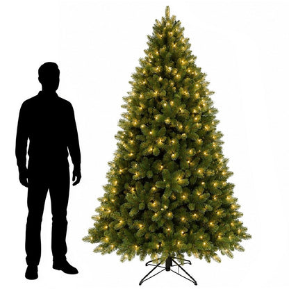 7.5ft Premium Tree  Narrow - 800 2Chip Warm-White/Ice-White LEDs
