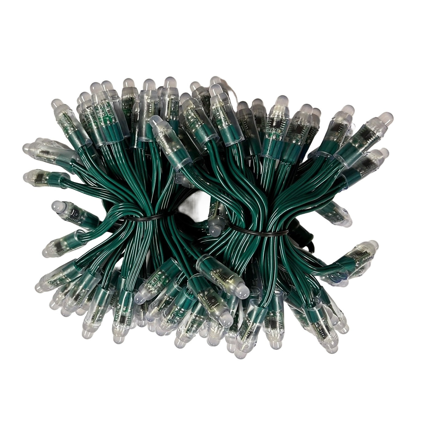 100 Digital Pixel Lights on 10m Green cable - 10 Sets