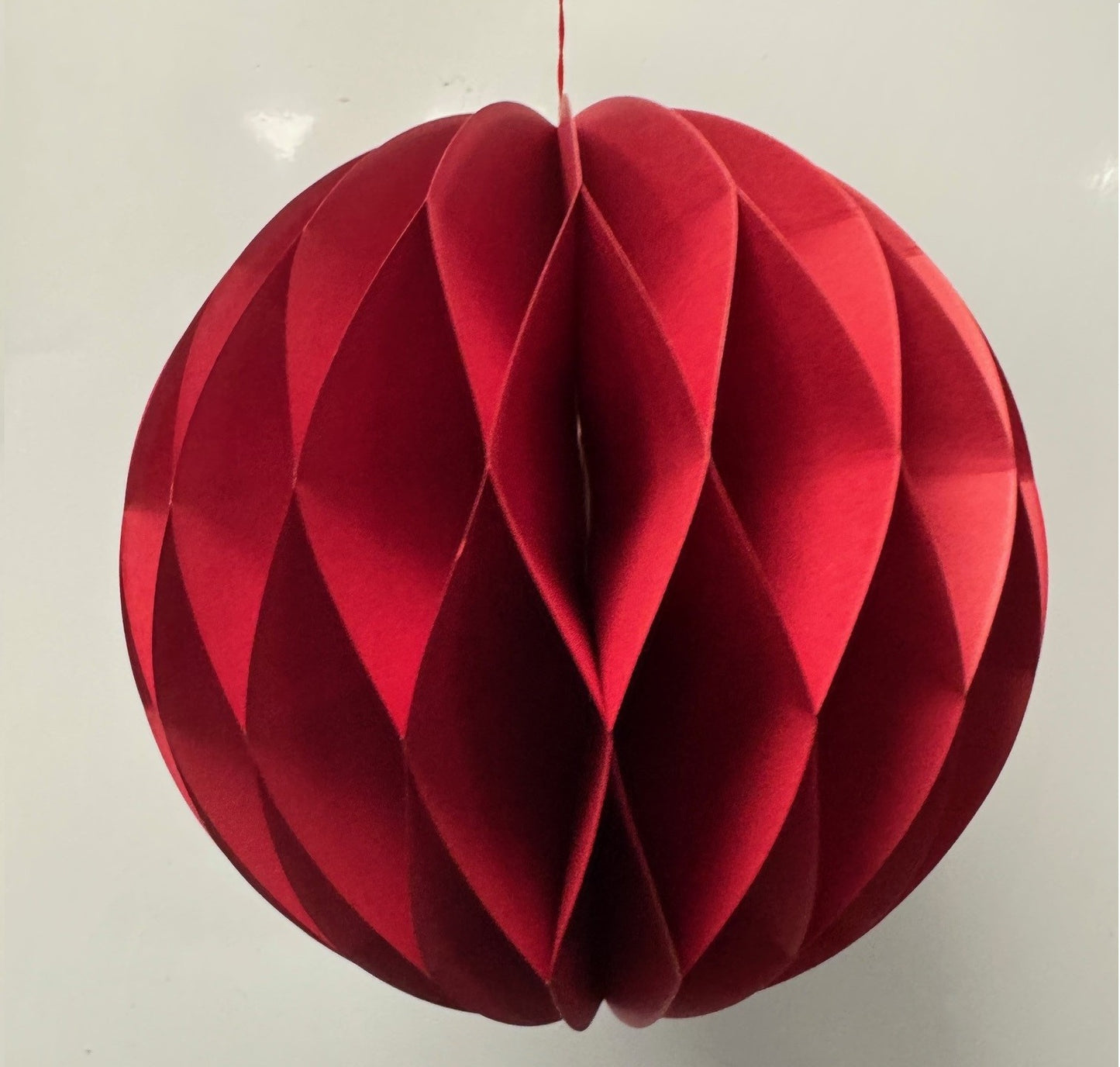 150mm Red Paper Bauble - 10pcs